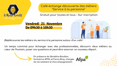 Café-échange découverte des métiers «Service à la personne»