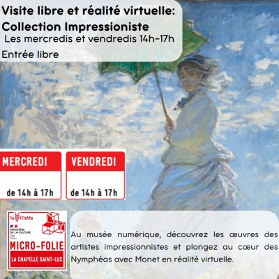 Musée numérique – Visite libre et réalité virtuelle : l’impressionnisme