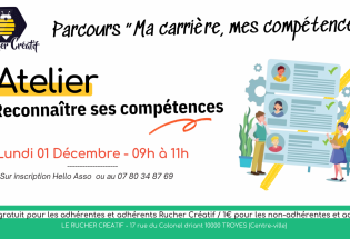 Atelier Reconnaitre ses compétences