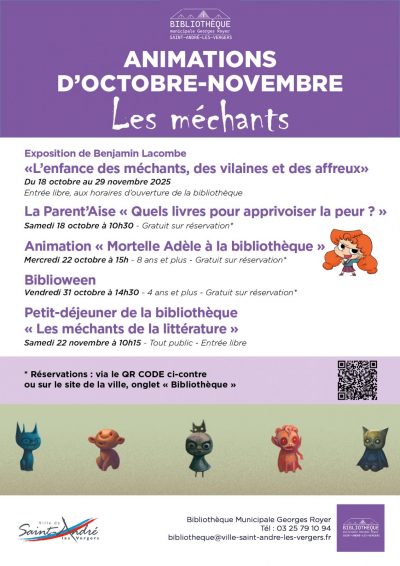Petit-déjeuner de la Bibliothèque : Les méchants de la littérature