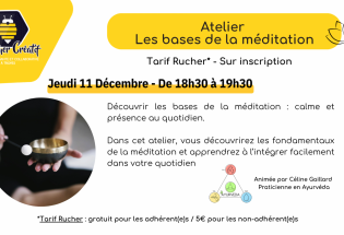 Atelier «Les bases de la méditation»