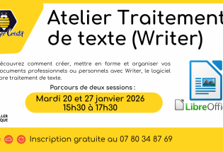Parcours Atelier logiciel libre : Writer