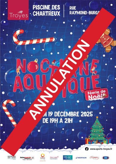 Annulation : Nocturne aquatique «Féérie de Noël»