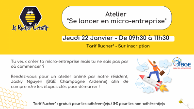 Atelier «Se lancer en micro-entreprise»