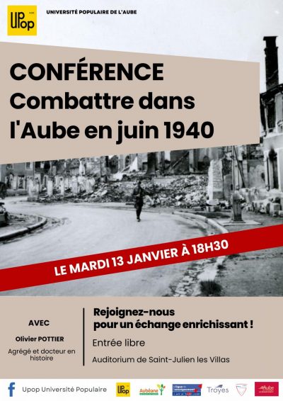 Conférence «Combattre dans l’Aube en juin 1940»