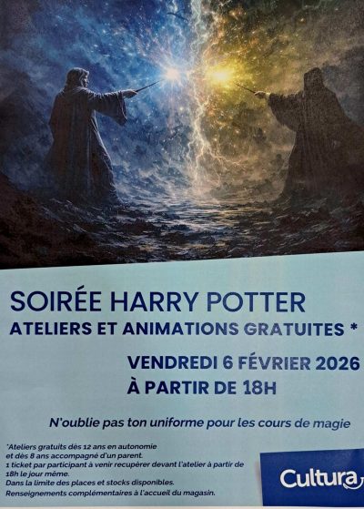 Soirée Harry Potter chez Cultura Troyes
