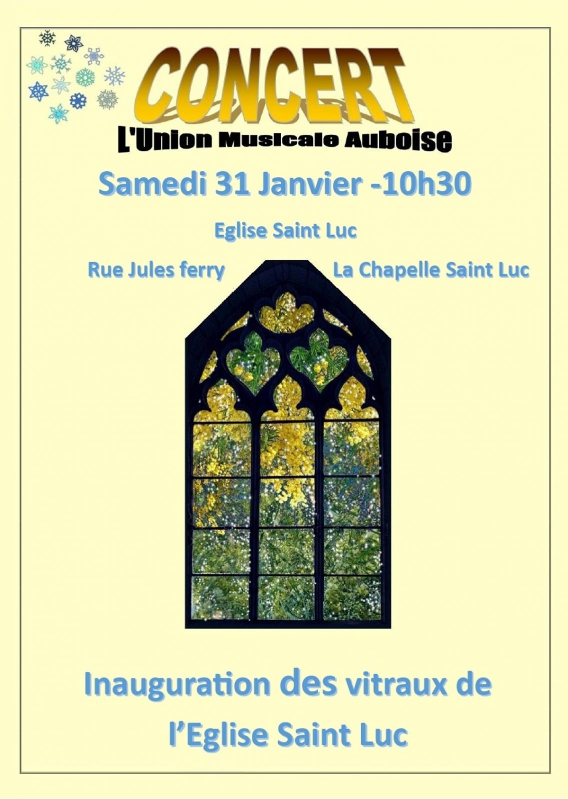 Inauguration des Vitraux de l’Eglise Saint Luc