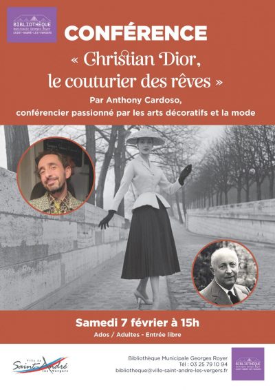 Conférence «Christian Dior, le couturier des rêves»