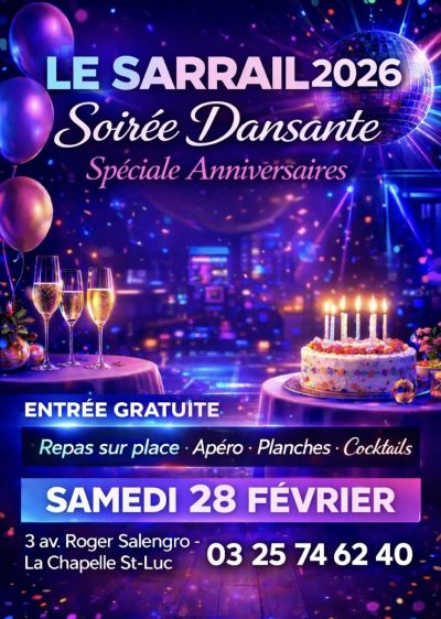 Soirée Dansante spéciale Anniversaires !