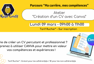 Atelier «Création d’un CV avec Canva»