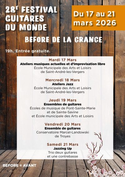 Festival Guitares du Monde – Les «Before» de la Grange