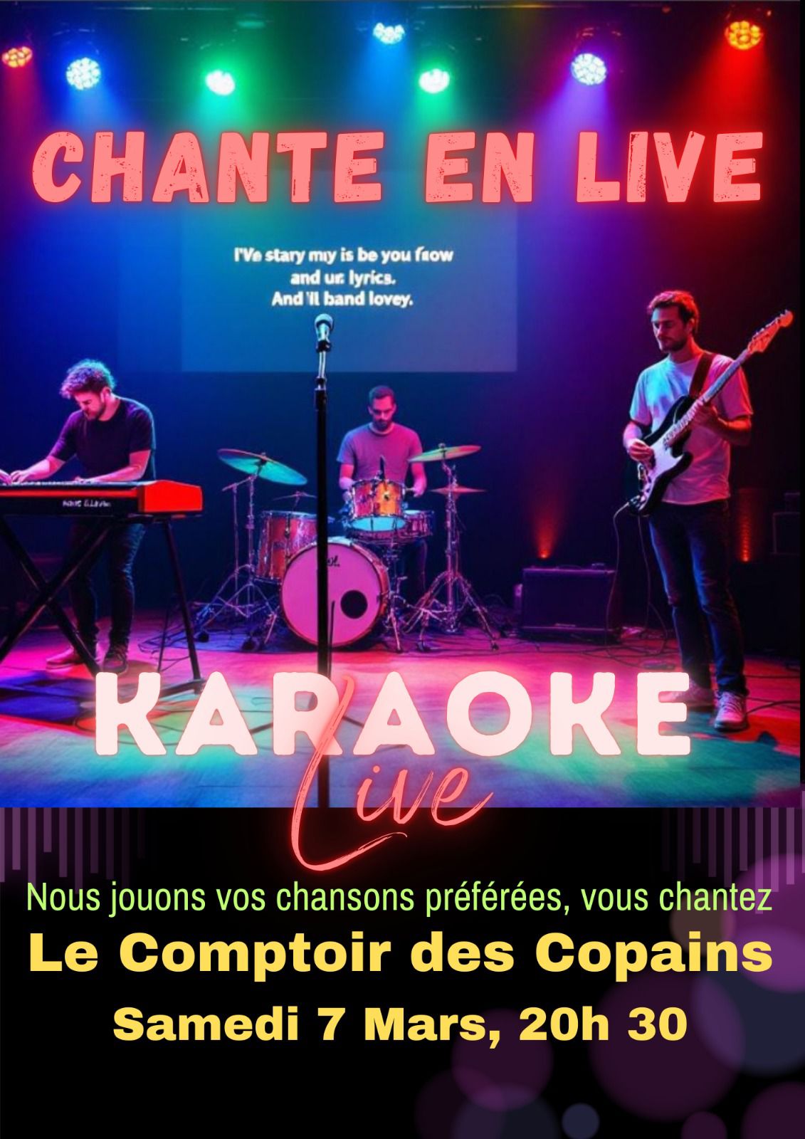 Karaoké Live au comptoir des Copains