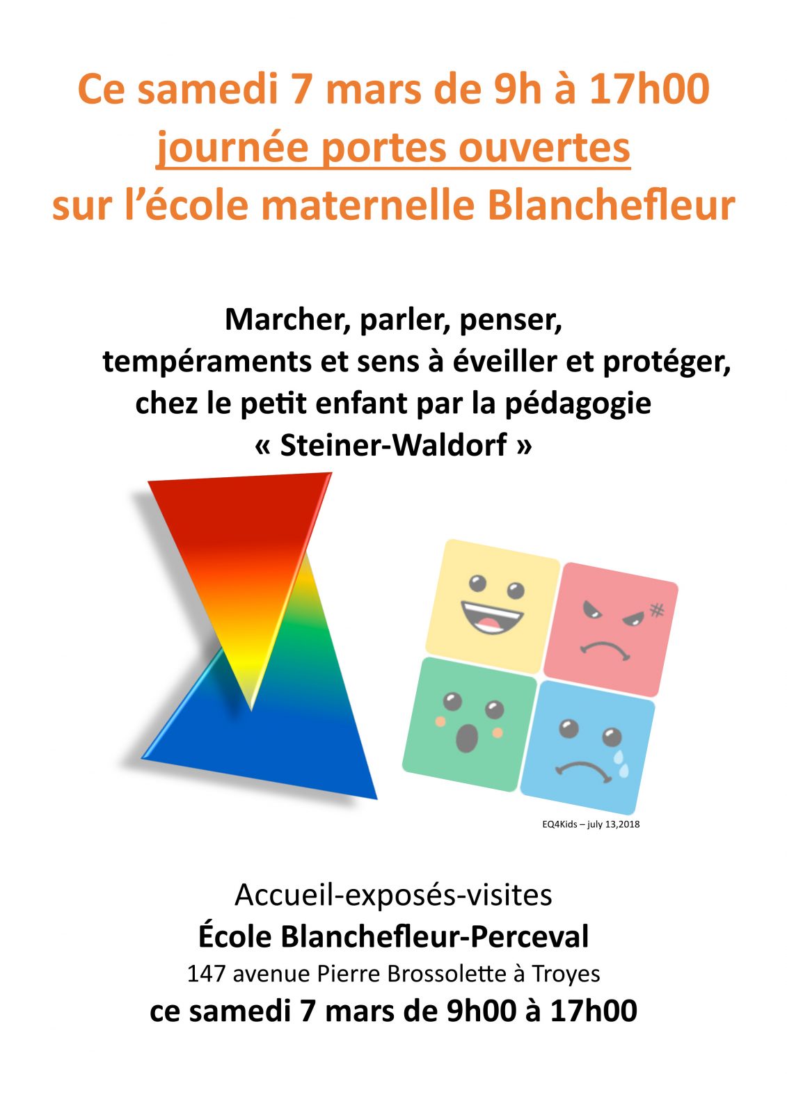 Journée portes ouvertes École maternelle Blanchefleur-Perceval