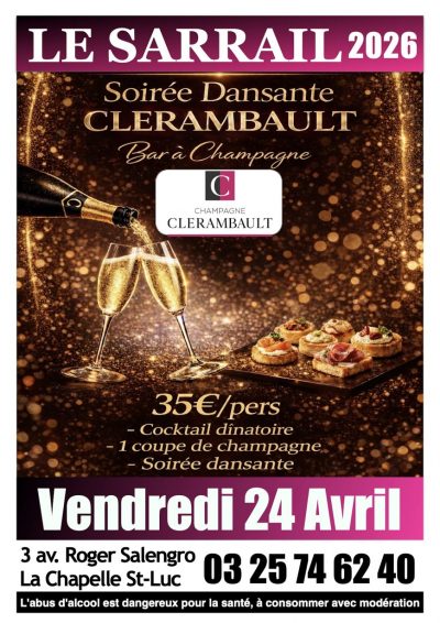 Soirée Dansante spéciale «Champagne Clérambault»