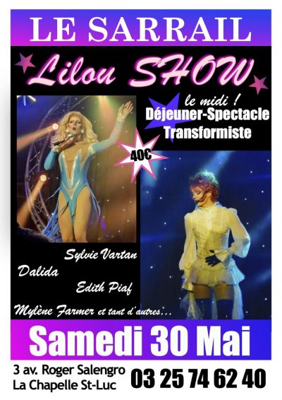 Déjeuner-Spectacle «Lilou Show Transformiste»