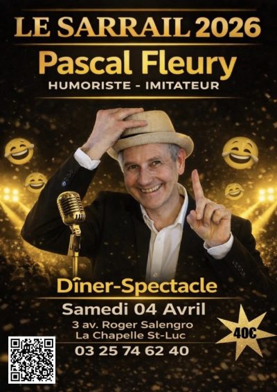 Soirée dîner-spectacle avec Pascal Fleury