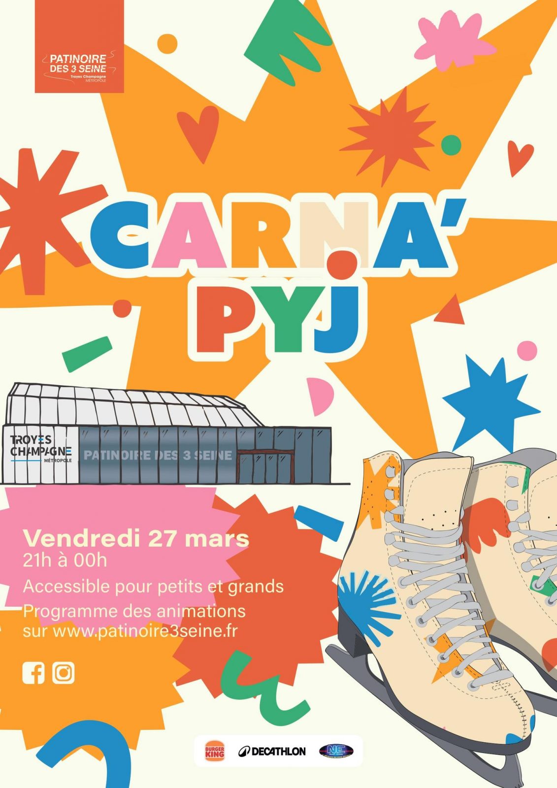 Carna’ Pyj à la patinoire