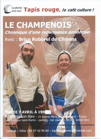 Tapis rouge, le café culture : «Le champenois, chronique d’une renaissance annoncée