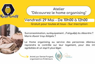 Atelier «Découvrez le home organising»