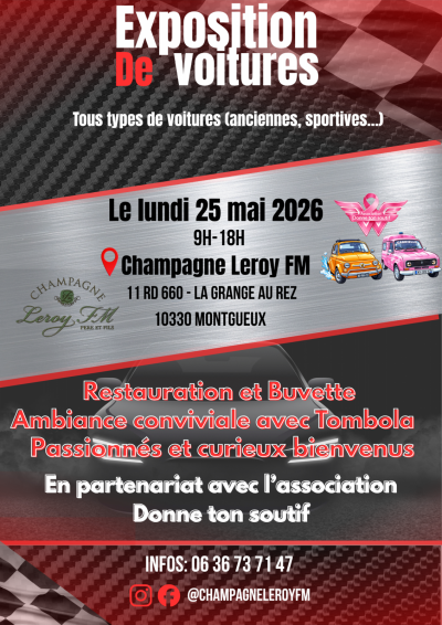 Exposition de voitures