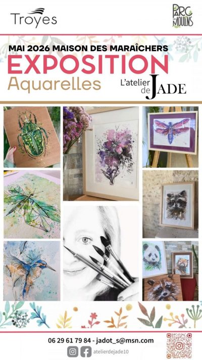Exposition : Aquarelles par l’Atelier de Jade