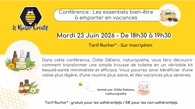 Conférence : Les essentiels bien-être à emporter en vacances