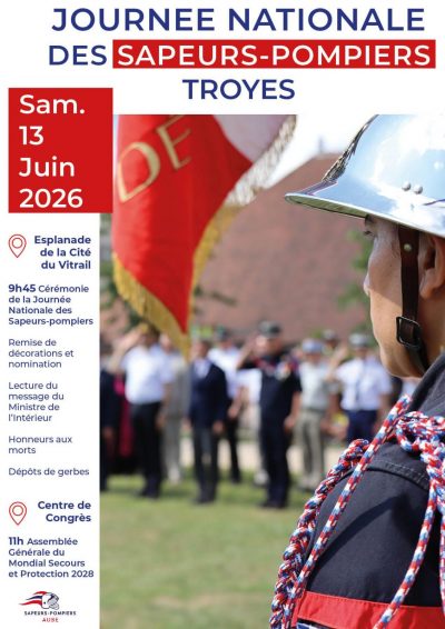 Journée nationale des sapeurs-pompiers – Assemblée générale Mondial Secours et Protection 2028