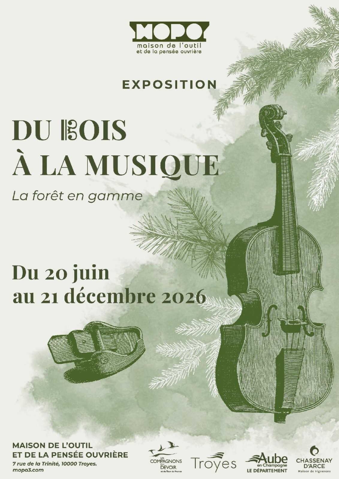 Exposition «Du bois à la musique, la forêt en gamme»