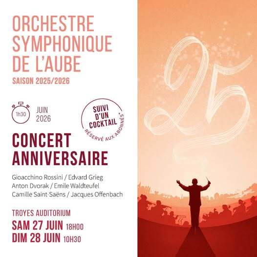 Orchestre Symphonique de l’Aube – Concert anniversaire