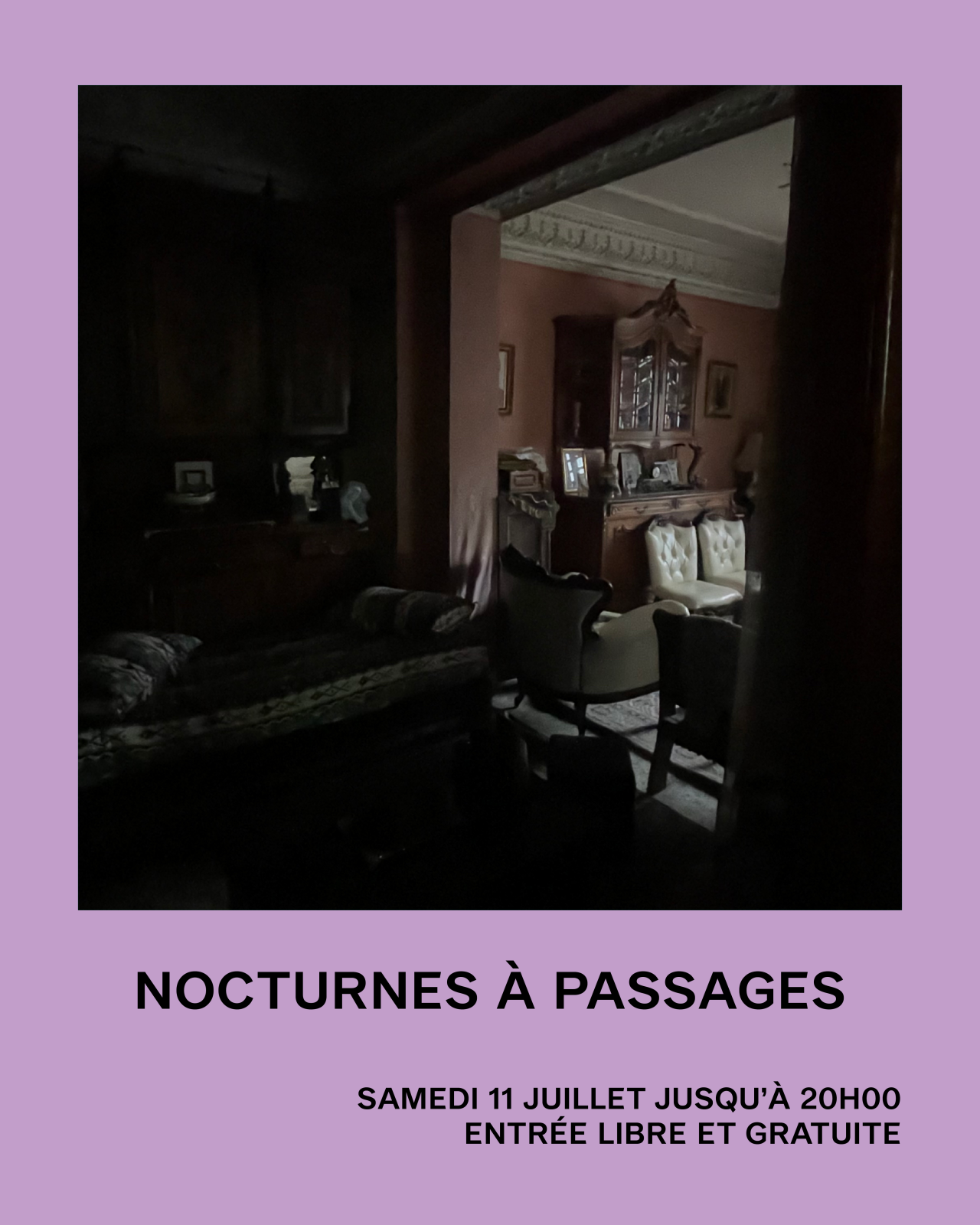 Visite nocturne à Passages