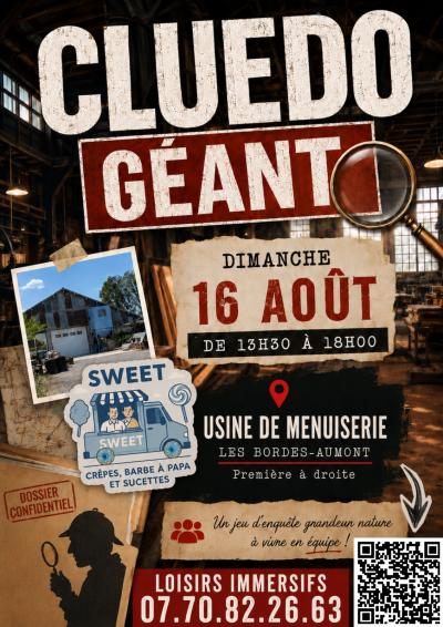 Cluedo Géant – Menuiserie Les Bordes Aumont