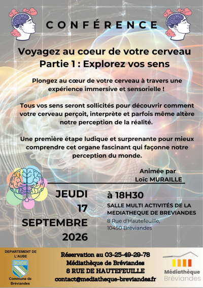 Conférence «Voyagez au cœur de votre cerveau»