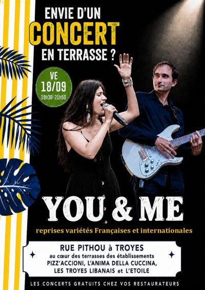 Concert gratuit du groupe troyen «YOU & ME»