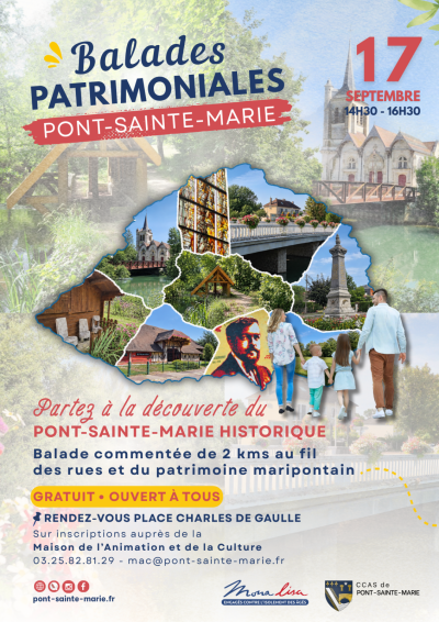 Balades patrimoniales : à la découverte de Pont-Sainte-Marie