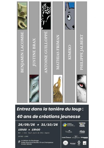 Exposition «Entrez dans la tanière du loup : 40 ans de créations jeunesse»