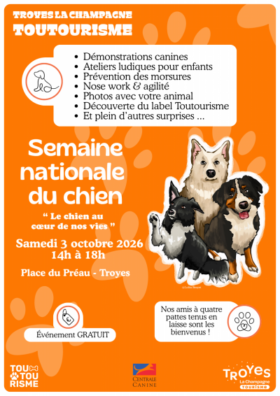 Semaine nationale du chien – «Le chien au cœur de nos vies»