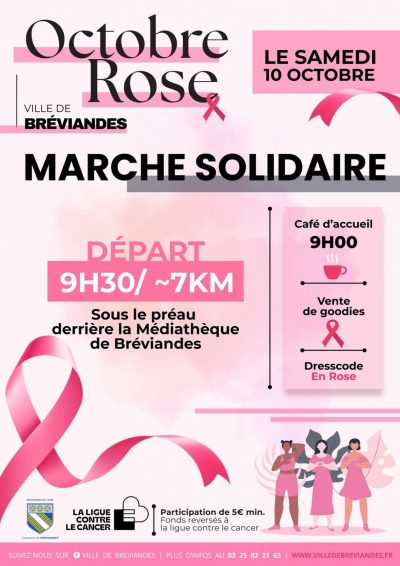 Octobre Rose – Marche Solidaire à Bréviandes
