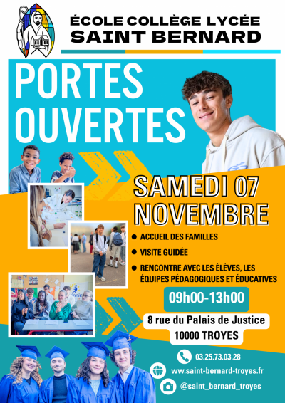 Portes Ouvertes «Ecole Collège Lycée Saint Bernard»