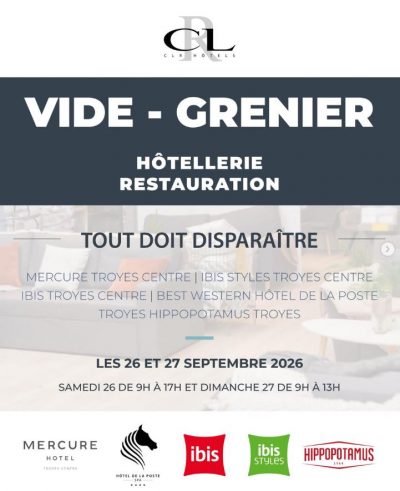 Vide-grenier Hôtellerie & Restauration : tout doit disparaître !
