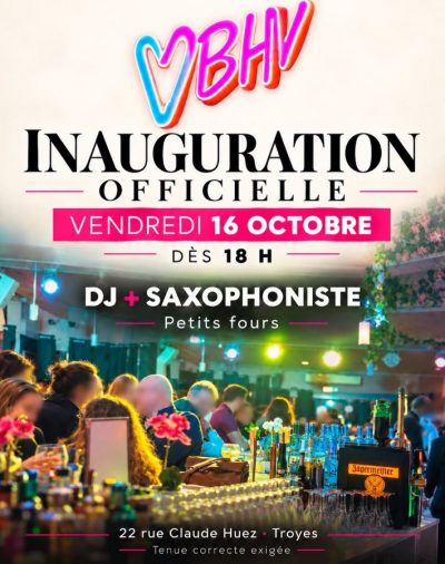 Soirée d’inauguration du BHV – Bistrot de l’Hôtel de Ville
