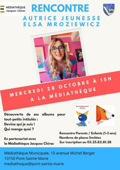 Rencontre avec Elsa Mroziewicz – Découverte d’albums jeunesse