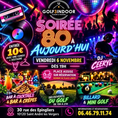 Soirée DJ des années 80 à aujourd’hui